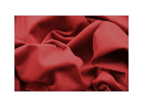 Mini Bear Fabric Velvet - Ruby